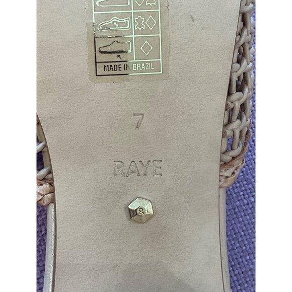 RAYE Lou Heels in Nude 7 With Box Womens Resort Low Sandals Slides - Picture 10 of 13